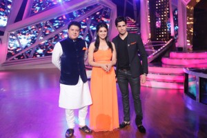 Sajid Khan along with Parineeti and Siddharth when they came for the promotions of Hansi To Phansi  on Nach Baliye-6